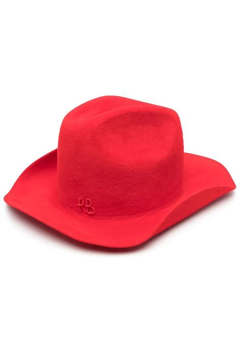 Cappello con logo in rosso - donna RUSLAN BAGINSKIY | CWB034FWRBRD